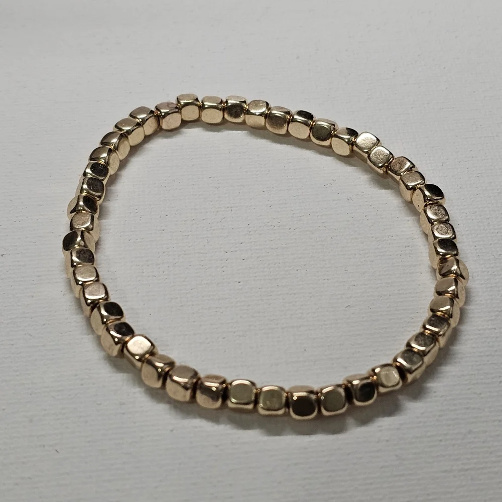 Boho Beaded Gold Tone Multi Strand Fashion Bracelet Set Of 5